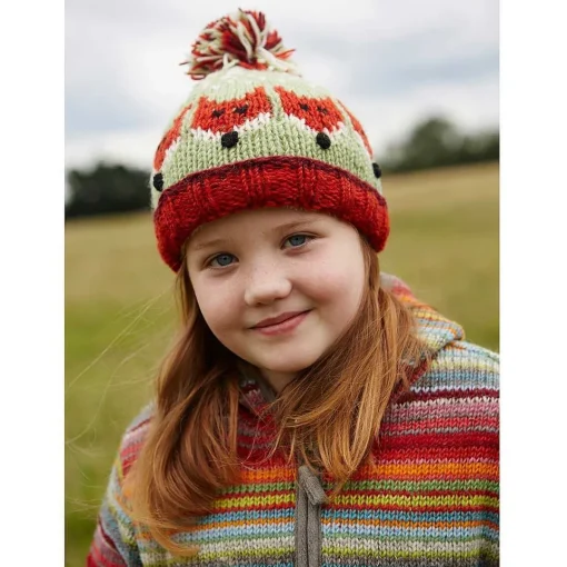 Kids Bobble Hat Fox>Pachamama Discount