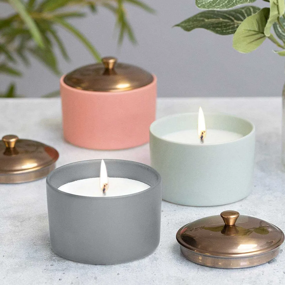 Hygge 141G Vetiver & Cardamom Grey Ceramic Soy Candle>Paddywax Sale