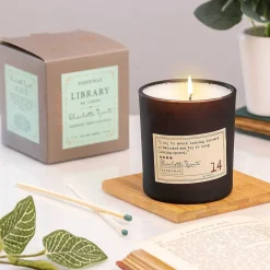 Library 170G Charlotte Bronte Boxed Soy Candle><noscript><img width=