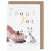 Bear, Hare & Mouse 'Thank You' Card>Paper Shed Designs Clearance