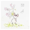 Mouse With Flowers 'With Love' Pack Of 5 Notecards>Paper Shed Designs Online