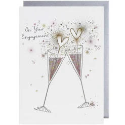 Champagne Engagement Card><noscript><img width=