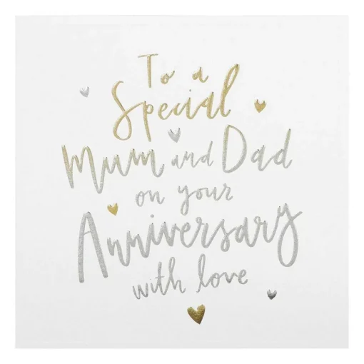 Cloud Nine Mum & Dad Anniversary Card>Paperlink Clearance