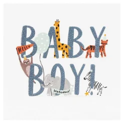 Dream Big Jungle Baby Boy New Baby Card>Paperlink Online
