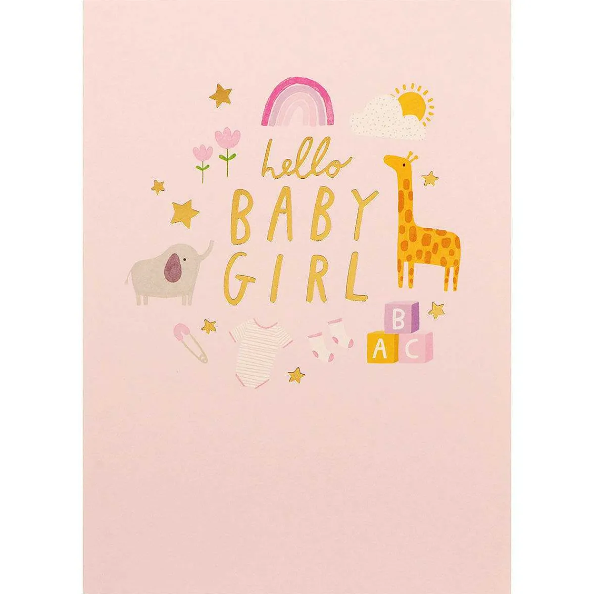 First Chapter Hello Baby Girl New Baby Card>Paperlink Fashion