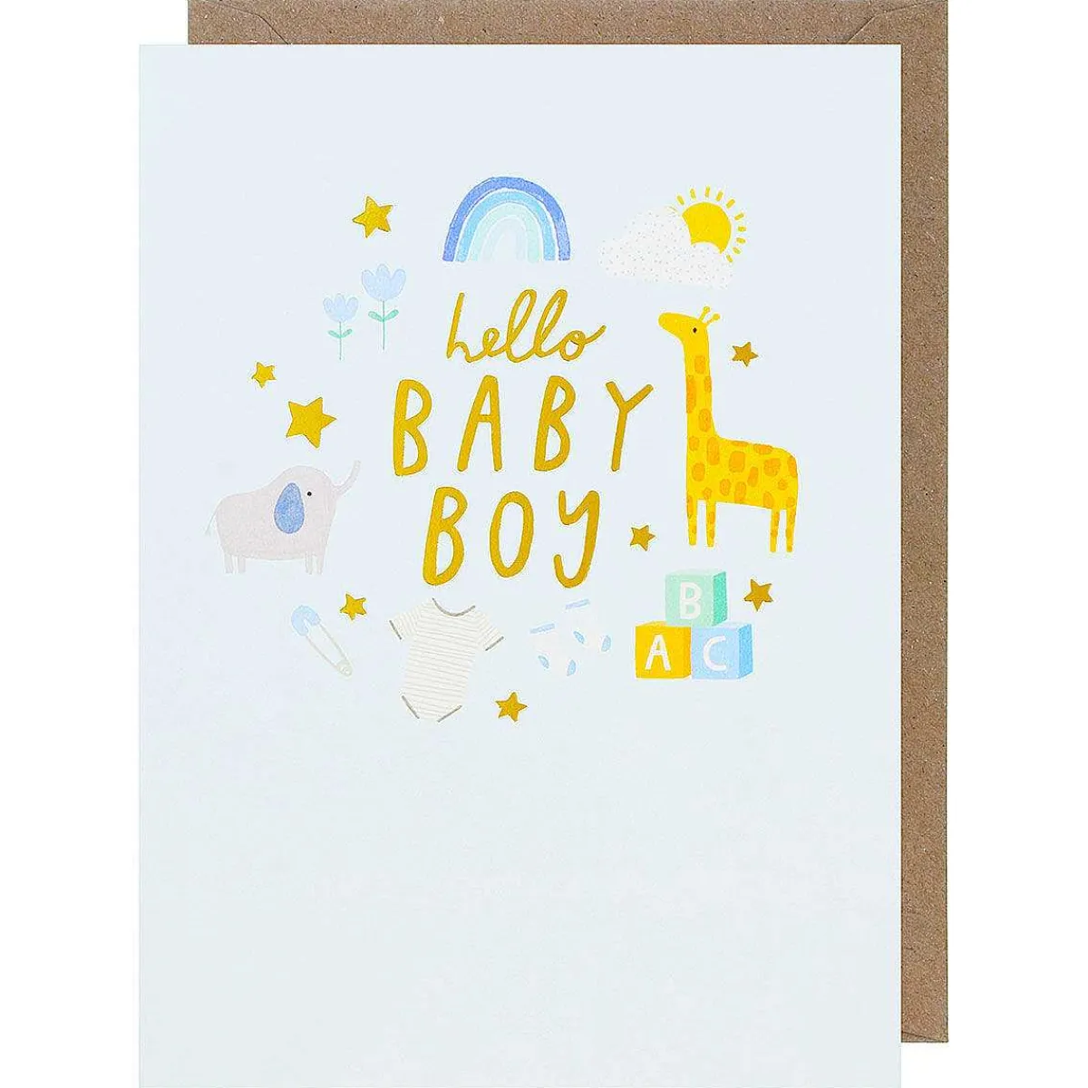 First Chapter Hello Baby Boy New Baby Card>Paperlink Online