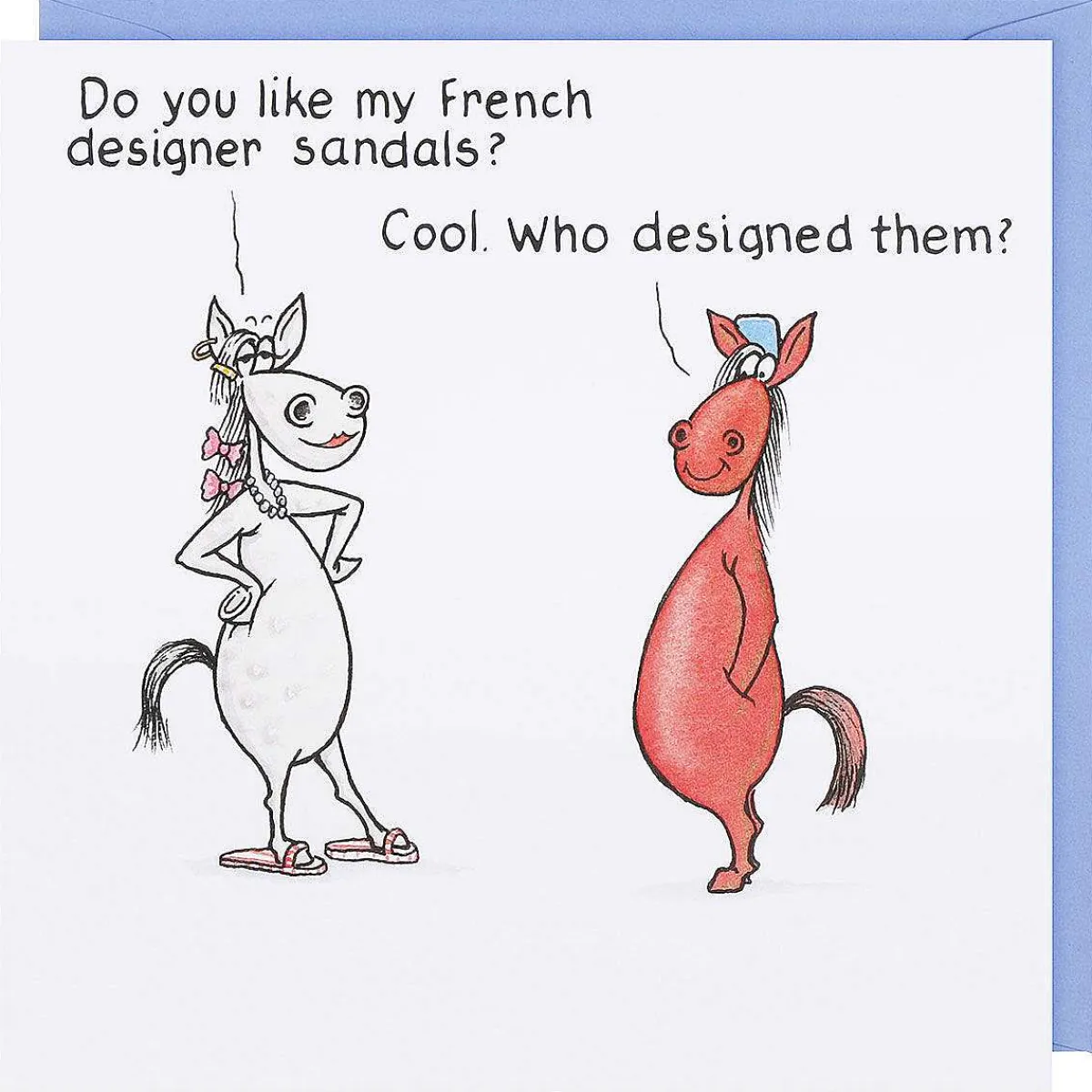 Funny Farm French Designer Sandals Birthday Card>Paperlink Discount