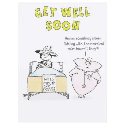 Funny Farm Medical Notes Get Well Soon Card>Paperlink Shop