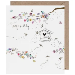 Lemon Sorbet Bees Birthday Card>Paperlink Online