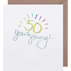 Mimosa 50 Years Young Birthday Card>Paperlink Discount