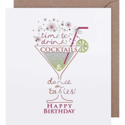 Mimosa Time To Drink Cocktails Birthday Card>Paperlink Online