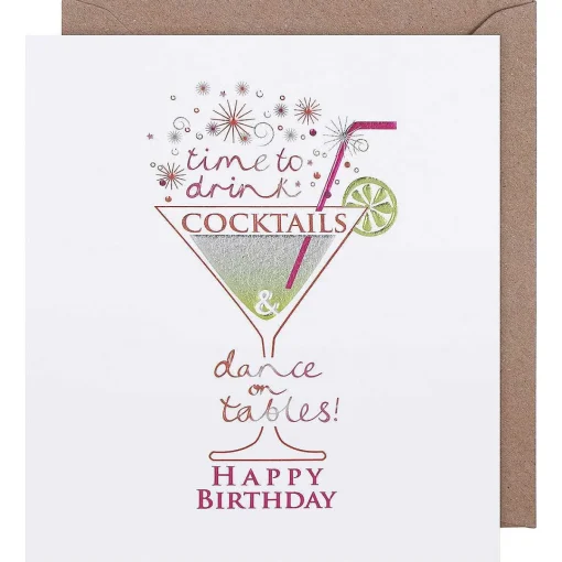 Mimosa Time To Drink Cocktails Birthday Card>Paperlink Online