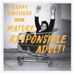 Pixel Mature Adult Birthday Card>Paperlink Shop