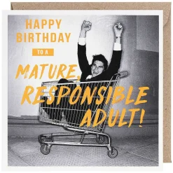 Pixel Mature Adult Birthday Card>Paperlink Shop