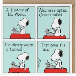 Snoopy 'History Of The World' Greetings Card>Peanuts Discount