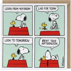 Snoopy 'Learn' Greetings Card>Peanuts Outlet