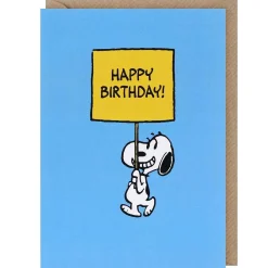 Snoopy 'sign' Birthday Card>Peanuts Best Sale
