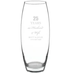 Personalised Anniversary Glass Bullet Vase><noscript><img width=