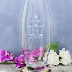 Personalised Anniversary Glass Bullet Vase><noscript><img width=