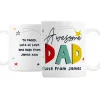 Personalised Awesome Dad Mug>Temptation Gifts Outlet