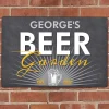 Personalised Beer Garden Metal Sign>Temptation Gifts Fashion