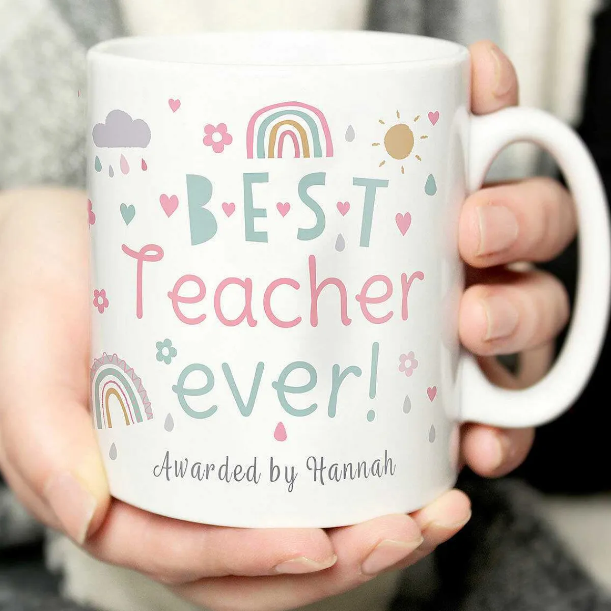 Personalised Best Ever Rainbows & Sunshine Mug>Temptation Gifts Outlet