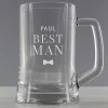 Personalised Best Man Pint Stern Tankard>Temptation Gifts Fashion