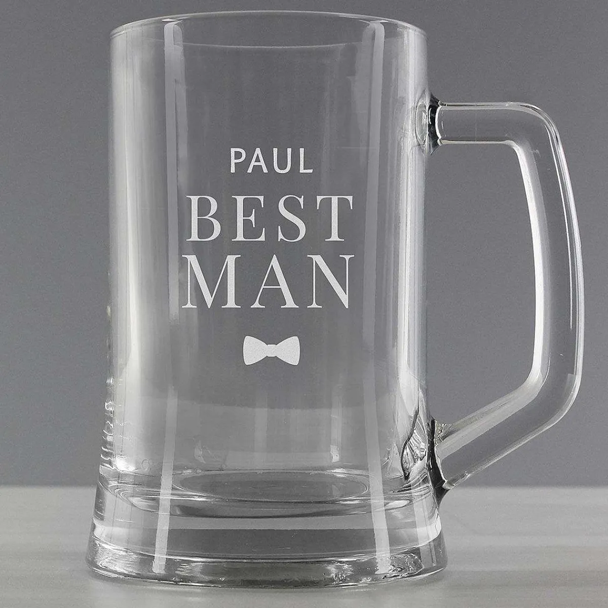 Personalised Best Man Pint Stern Tankard>Temptation Gifts Fashion