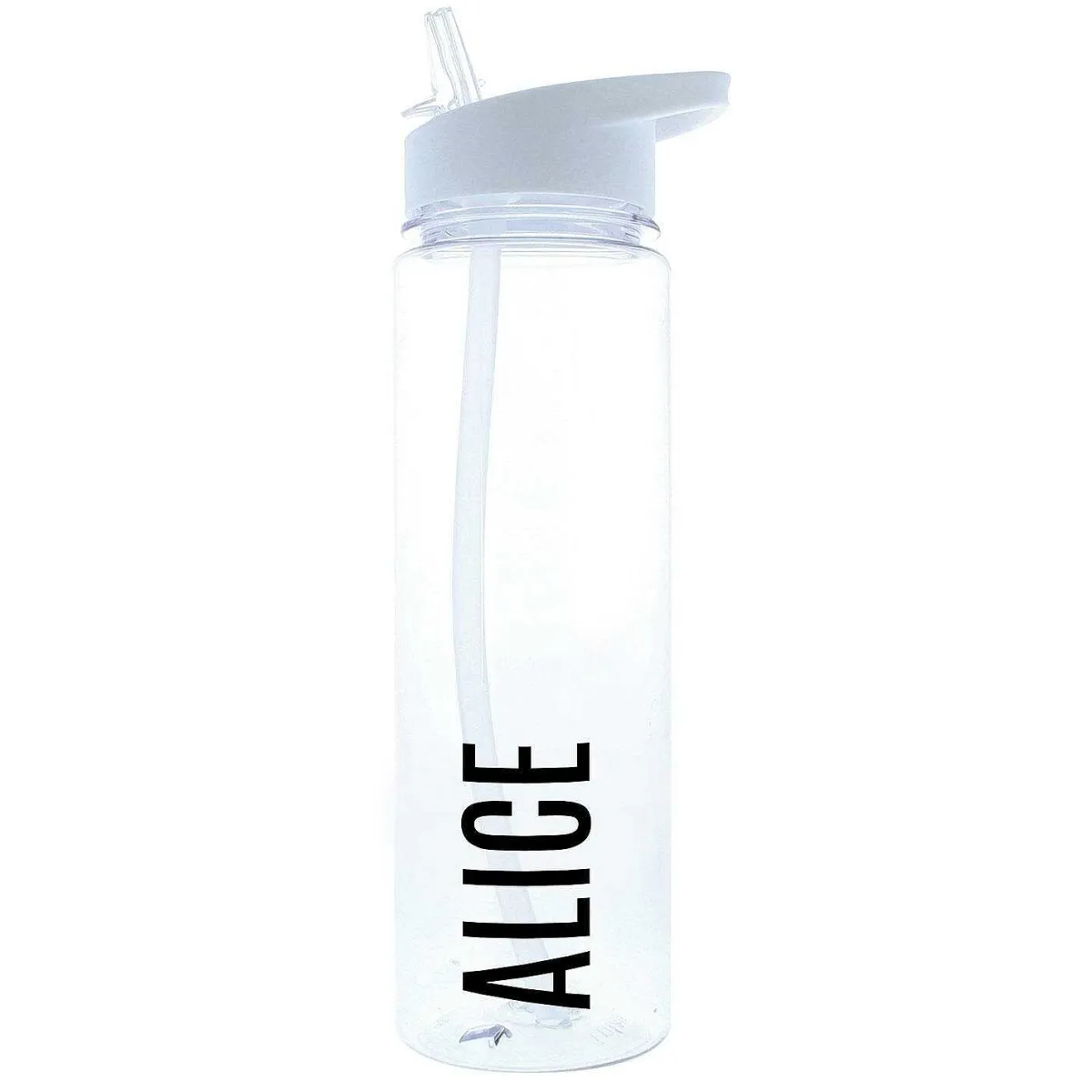 Personalised Black Letter Water Bottle>Temptation Gifts Best