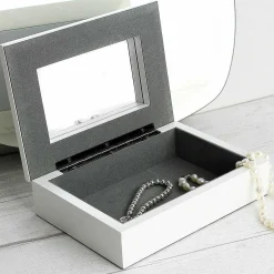 Personalised Botanical Butterfly Wooden Jewellery Box><noscript><img width=