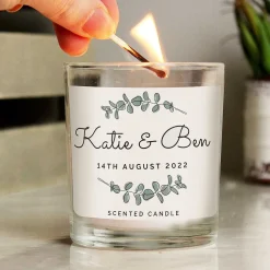 Personalised Botanical Scented Jar Candle><noscript><img width=