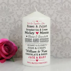 Personalised Couple's Candle><noscript><img width=