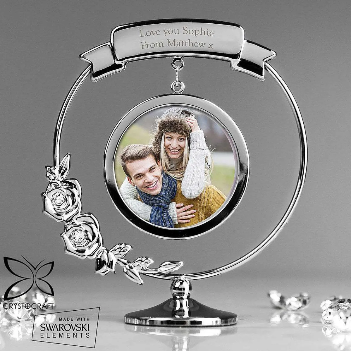 Personalised Crystocraft Photo Frame Ornament>Temptation Gifts Online