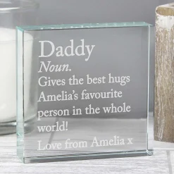 Personalised 'Dictionary Definition' Large Crystal Token><noscript><img width=