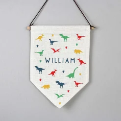 Personalised 'Dinosaur' Hanging Banner><noscript><img width=