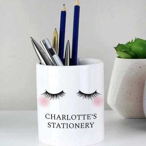 Personalised Eyelashes Ceramic Storage Pot>Temptation Gifts Hot