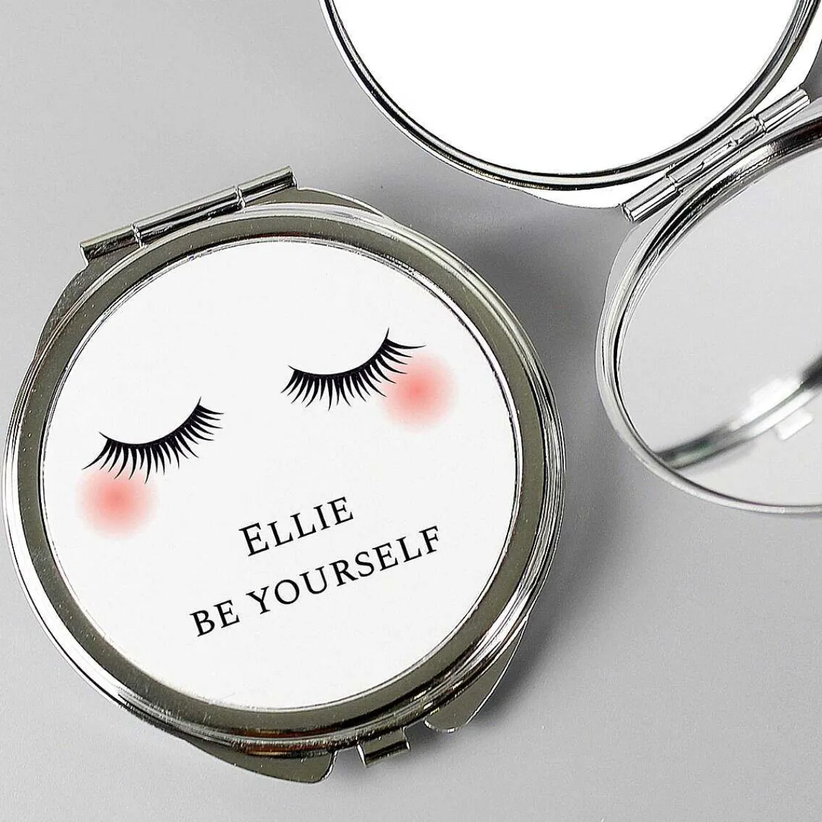Personalised Eyelashes Compact Mirror>Temptation Gifts Fashion