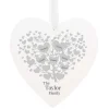 Personalised 'Family Tree' Large Wooden Heart Hanging Decoration>Temptation Gifts Discount