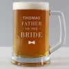 Personalised Father Of The Bride Pint Stern Tankard>Temptation Gifts Hot