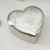 Personalised Floral Free Text Heart Trinket Box>Temptation Gifts Flash Sale