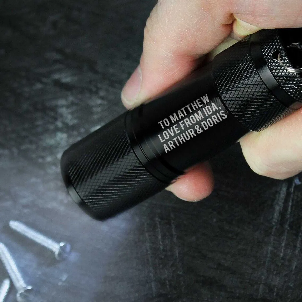 Personalised 'Free Text' Mini Led Torch>Temptation Gifts Store