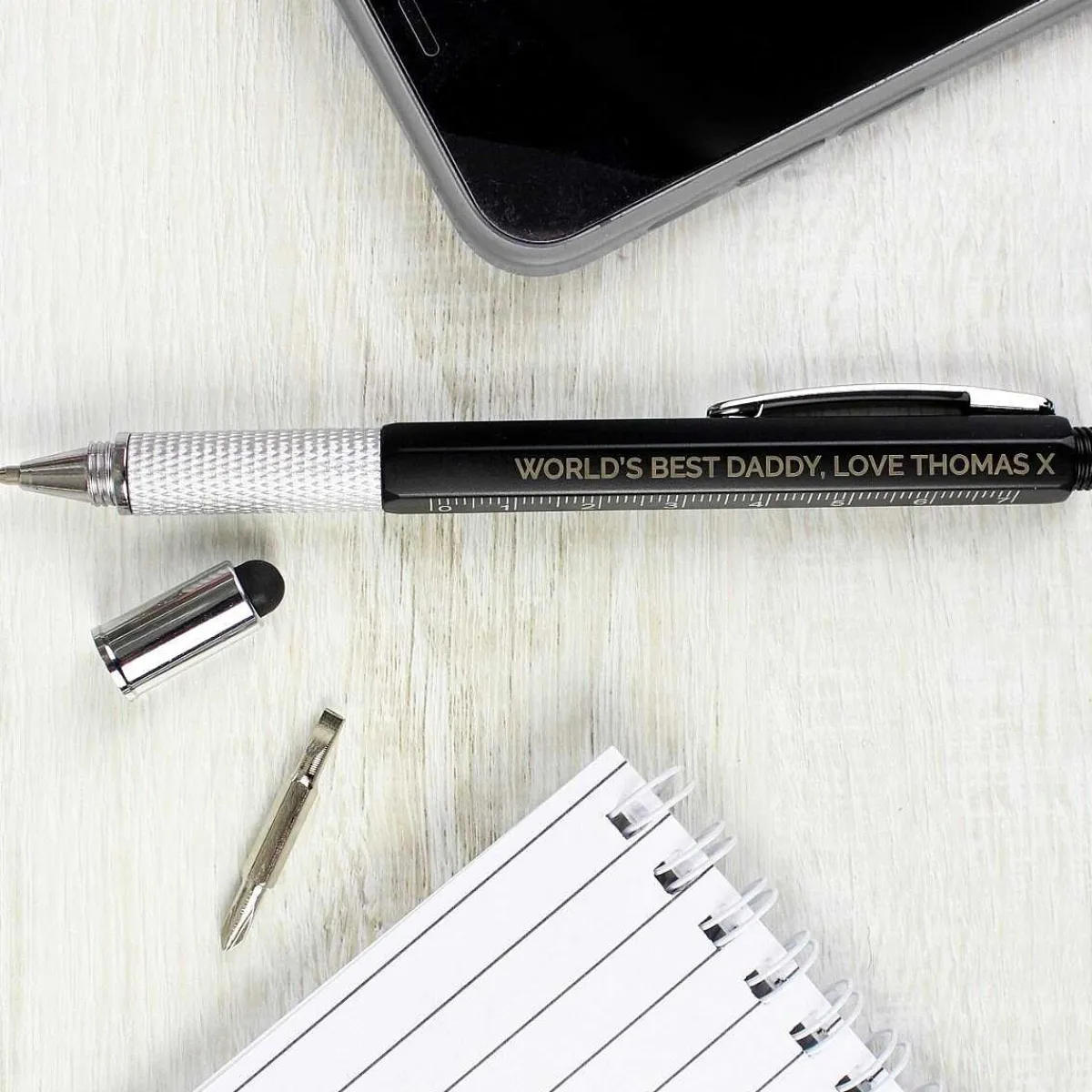 Personalised 'Free Text' Multi Tool Pen>Temptation Gifts New