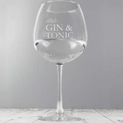Personalised Gin & Tonic Balloon Glass><noscript><img width=