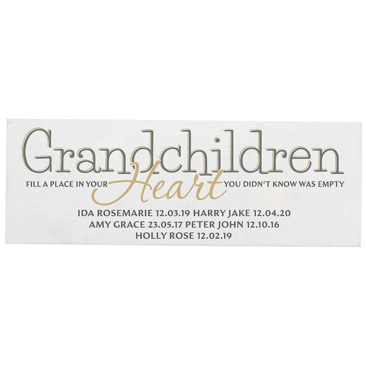 Personalised Grandchildren Wooden Block Sign>Temptation Gifts Cheap