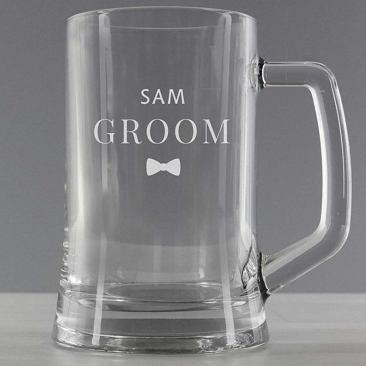 Personalised Groom Pint Stern Tankard>Temptation Gifts Clearance