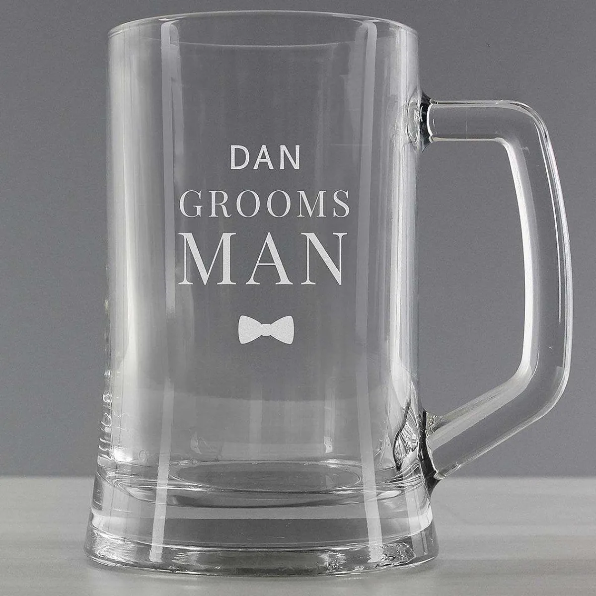 Personalised Groomsman Pint Stern Tankard>Temptation Gifts Shop