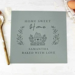 Personalised Home Glass Chopping Board Worktop Saver><noscript><img width=