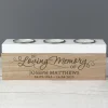 Personalised 'In Loving Memory' Triple Tea Light Box>Temptation Gifts Hot
