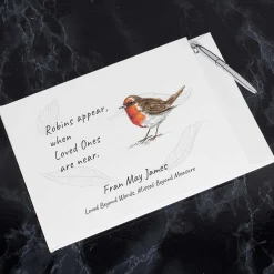 Personalised 'In Loving Memory' Hardback Guest Book With Pen><noscript><img width=