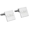 Personalised Initials Square Cufflinks>Temptation Gifts Cheap